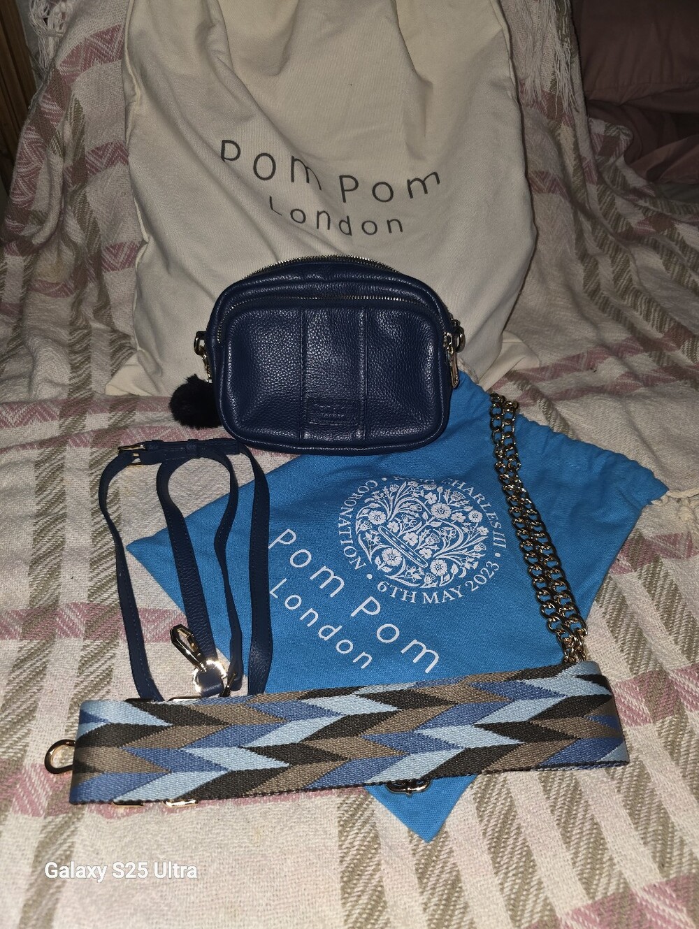 LIMITED EDITION Pom Pom London King Charles Coronation Bag - Picture 2 of 16